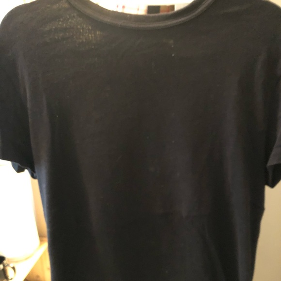 Off White 16/17 All Black Suade Tee Shirt